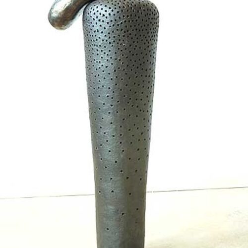 ‘Geen titel’, steengoed/glazuur, 93 cm hoog