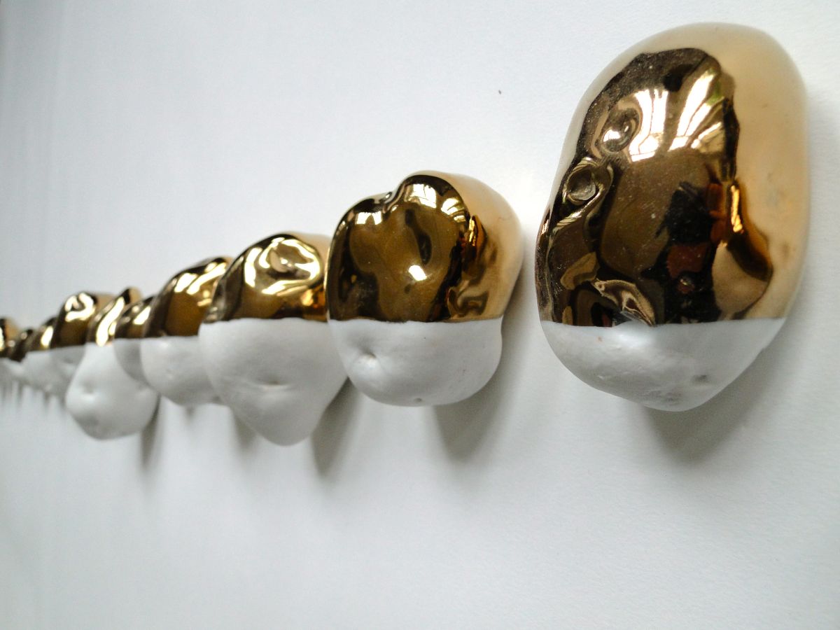 ‘Installatie potatoes’ 300cm lang