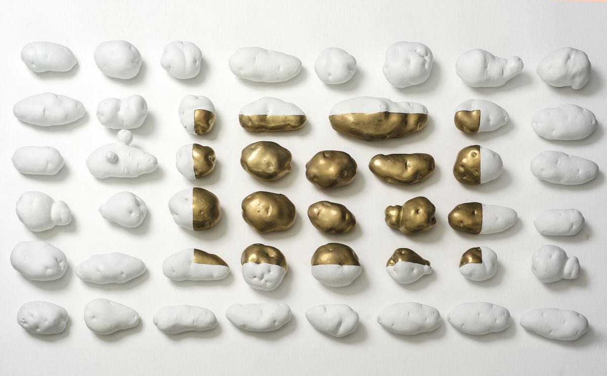 Potatofield, porselein,1,20 x60 cm, CORR